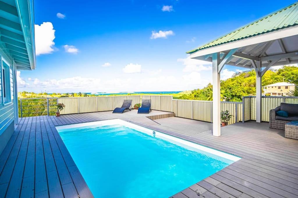 Magnifique Villa Piscine, Vue Mer, 8 Km Plages Le François Eksteriør billede